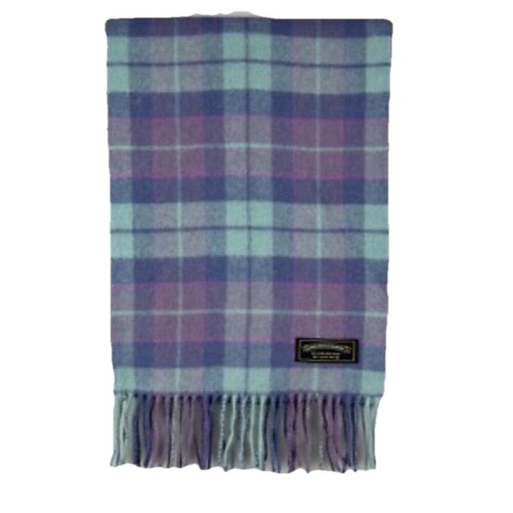 James Pringle Weaver 100% Wool Tartan Plaid Scarf